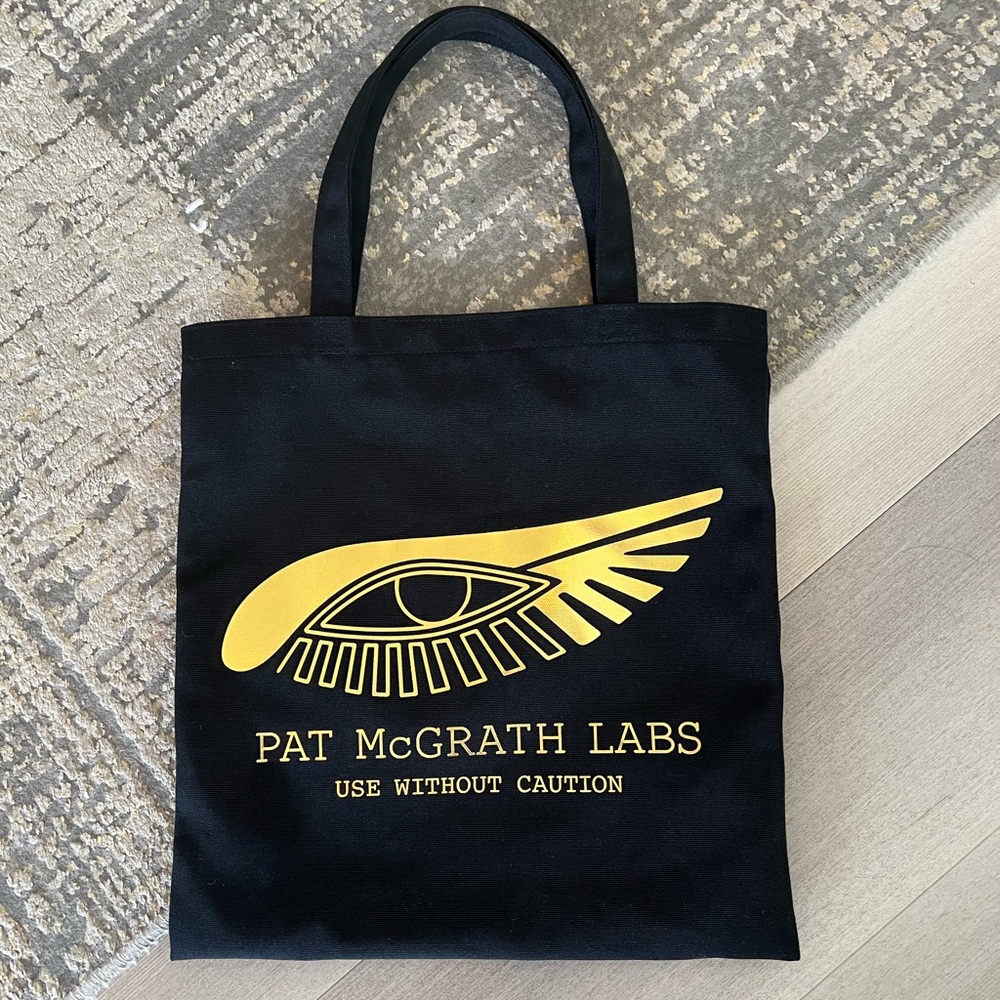 Pat McGrath Labs Black Tote with Gold Eye Design